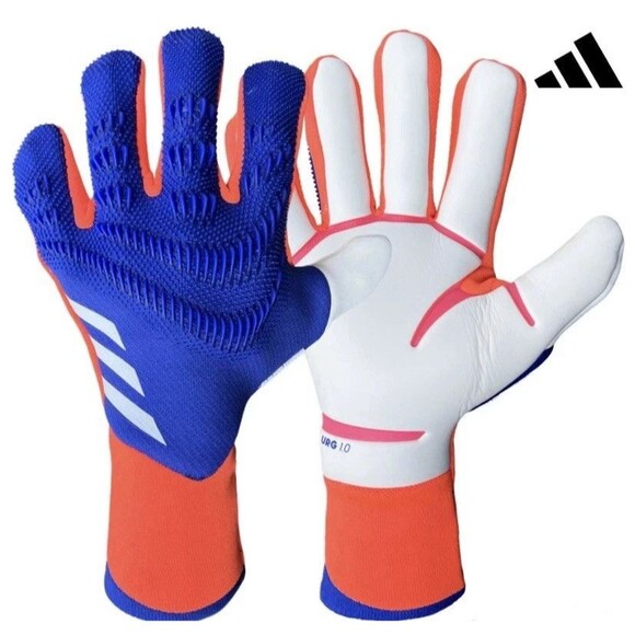 adidas Predator GL Pro Fingersave Goalkeeper Soccer Gloves IX3864 Men's Size 7 - Picture 1 of 6
